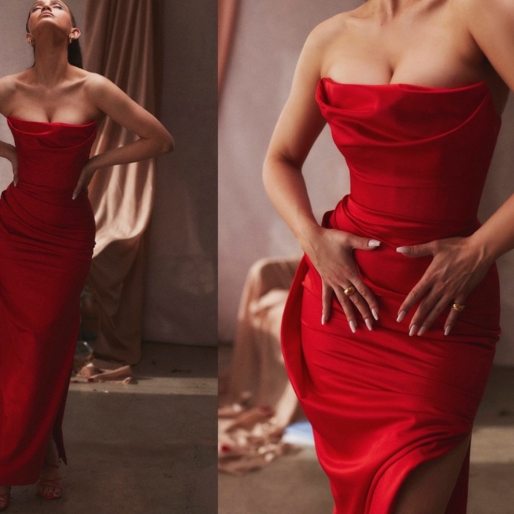 House of CB Adrienne Dress - Red ($299 retail price)